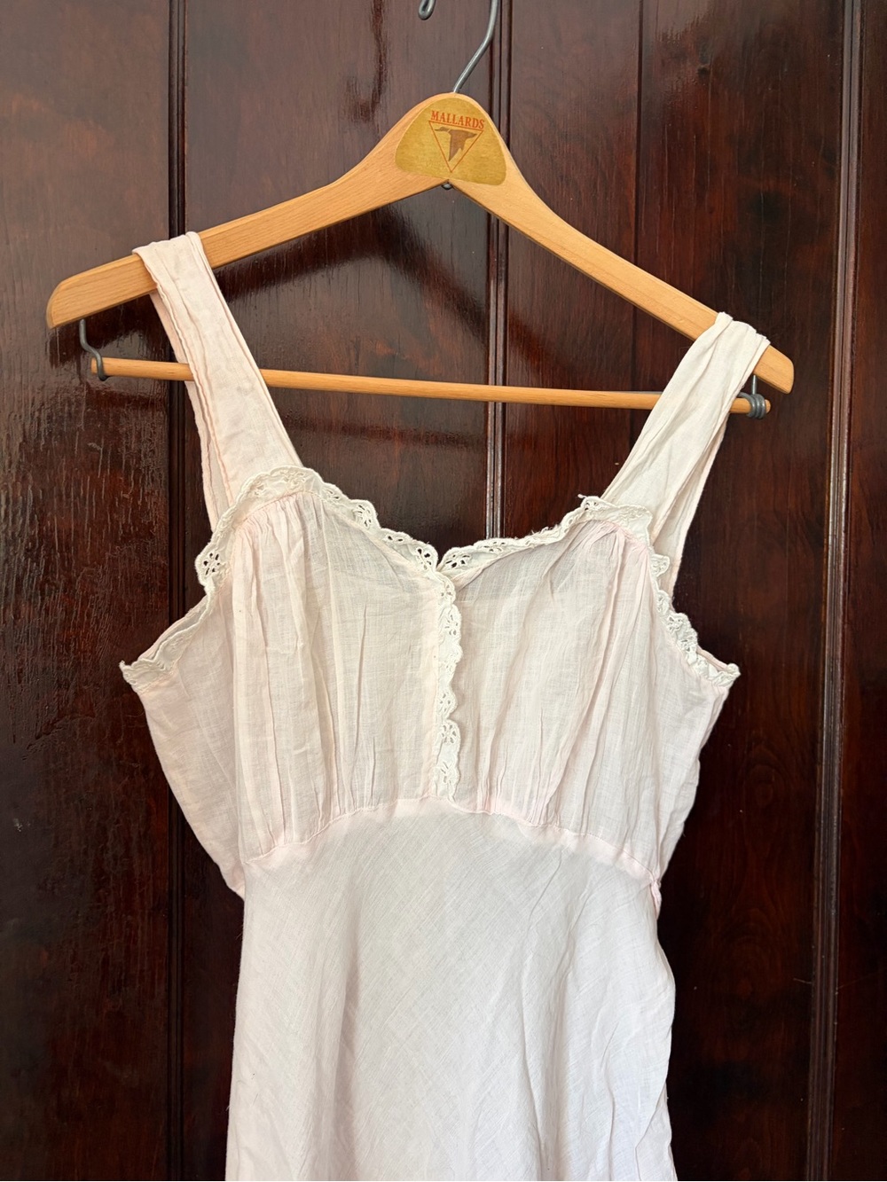 Vintage 100% Cotton Slip Dress - Picture 3 of 7